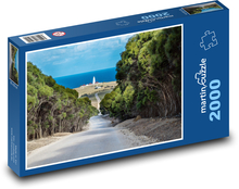 Lighthouse - road, ocean Puzzle 2000 pieces - 90 x 60 cm