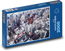 Mrakodrapy - budovy, město Puzzle 2000 dílků - 90 x 60 cm