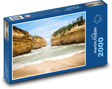 Oceán - pláž, skaly Puzzle 2000 dielikov - 90 x 60 cm