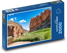 See - Gebirge, Felsformationen Puzzle 2000 Teile - 90 x 60 cm