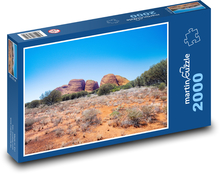 Kata Tjuta - skalné útvary, púšť Puzzle 2000 dielikov - 90 x 60 cm