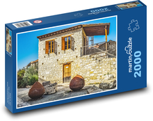 Altes Haus - Architektur, Stein Puzzle 2000 Teile - 90 x 60 cm