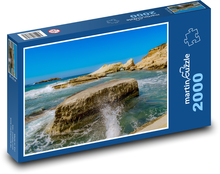 Skála - moře, vlny Puzzle 2000 dílků - 90 x 60 cm