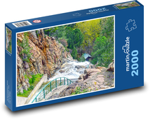 Vodopád - les, príroda Puzzle 2000 dielikov - 90 x 60 cm