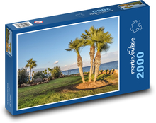 Palmy - záhrada pri mori, príroda Puzzle 2000 dielikov - 90 x 60 cm