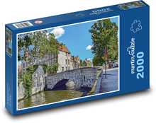Kamienny most - Belgia, rzeka Puzzle 2000 elementów - 90x60 cm