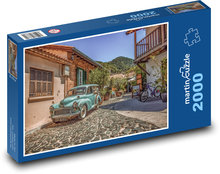 Retro-Auto - Antik, Straße Puzzle 2000 Teile - 90 x 60 cm