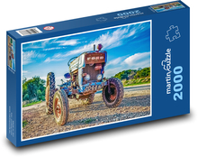 Starožitný traktor - zemědělství, stroj Puzzle 2000 dílků - 90 x 60 cm