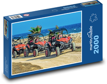 Quady - pojazdy terenowe, wybrzeże Puzzle 2000 elementów - 90x60 cm