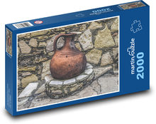 Traditionelle Keramik - Stein, Straße Puzzle 2000 Teile - 90 x 60 cm