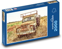 Staré nákladní auto - automobil, venkov Puzzle 2000 dílků - 90 x 60 cm