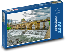 Most - řeka, voda Puzzle 2000 dílků - 90 x 60 cm