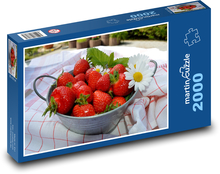 Rote Erdbeeren - Obst, Sommer Puzzle 2000 Teile - 90 x 60 cm