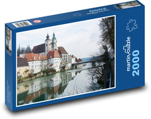 Historický kostol - Steyr, Rakúsko Puzzle 2000 dielikov - 90 x 60 cm