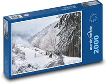 Winterlandschaft - Wald, Schnee Puzzle 2000 Teile - 90 x 60 cm