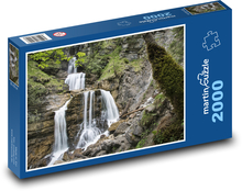 Vodopád - les, voda Puzzle 2000 dielikov - 90 x 60 cm