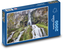 Waterfall in the forest - river, nature Puzzle 2000 pieces - 90 x 60 cm