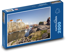 Švédsko - západní pobřeží, moře Puzzle 2000 dílků - 90 x 60 cm