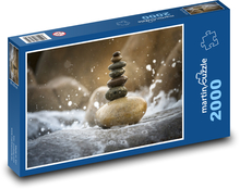 Kamene - voda, príroda Puzzle 2000 dielikov - 90 x 60 cm