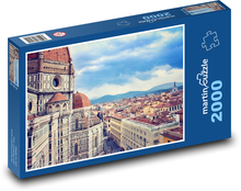 Florencie - Itálie, město Puzzle 2000 dílků - 90 x 60 cm
