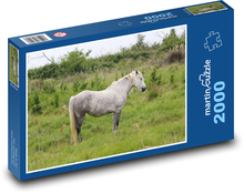 Divoký kůň - Camargský kůň, Francie  Puzzle 2000 dílků - 90 x 60 cm