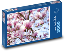Magnölie - kvet, rastlina Puzzle 2000 dielikov - 90 x 60 cm