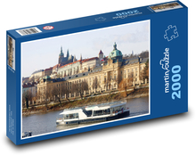 Loď - Praha, řeka Puzzle 2000 dílků - 90 x 60 cm