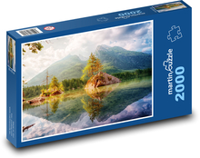 Jezero - voda, příroda Puzzle 2000 dílků - 90 x 60 cm