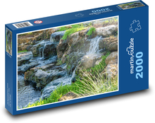 Vodopády - skály, příroda Puzzle 2000 - 90x60 cm