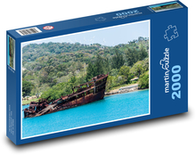 Mahogany Bay - stroskotanie, prístav Puzzle 2000 dielikov - 90 x 60 cm