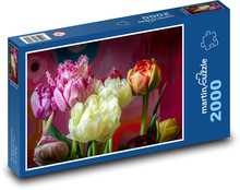 Tulpen - Blumen, Garten Puzzle 2000 Teile - 90 x 60 cm