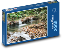 Vodopád - řeka, příroda Puzzle 2000 dílků - 90 x 60 cm