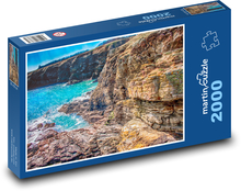 Morze - skały, rafa Puzzle 2000 elementów - 90x60 cm