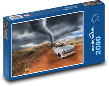 Tornado - Auto, Sturm Puzzle 2000 Teile - 90 x 60 cm