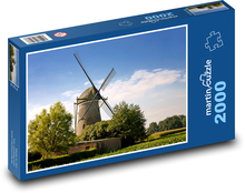 Windmill - nature, trees Puzzle 2000 pieces - 90 x 60 cm