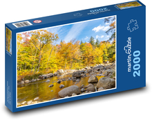 Krásná příroda - podzim, řeka Puzzle 2000 dílků - 90 x 60 cm