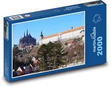 Kutná Hora - katedra, miejsc. Puzzle 2000 elementów - 90x60 cm