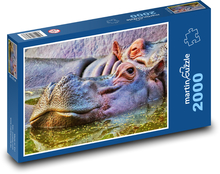 Hroch - zvíře, zoo Puzzle 2000 dílků - 90 x 60 cm