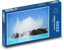 Insel - Wasserelement, Felsen Puzzle 2000 Teile - 90 x 60 cm