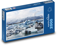 Lodowiec - ocean, morze Puzzle 2000 elementów - 90x60 cm