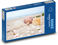 Plaża - piasek, muszle Puzzle 2000 elementów - 90x60 cm