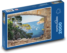 Kamenný oblouk - moře, příroda Puzzle 2000 dílků - 90 x 60 cm