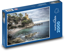 Seashore - Rock, Castle Puzzle 2000 pieces - 90 x 60 cm