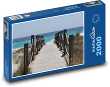 Plaża - molo, morze Puzzle 2000 elementów - 90x60 cm