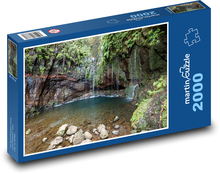 Vodopád - Madeira, Portugalsko Puzzle 2000 dielikov - 90 x 60 cm