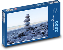 Kameny - mohyla, moře Puzzle 2000 dílků - 90 x 60 cm