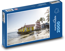 Bungalow - Meer, Häuser Puzzle 2000 Teile - 90 x 60 cm