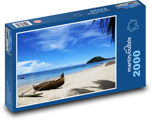 Madagaskar - Insel, Boot Puzzle 2000 Teile - 90 x 60 cm