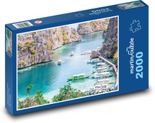 Boote - Wasser, Natur Puzzle 2000 Teile - 90 x 60 cm