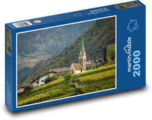 Vineyards - autumn, city Puzzle 2000 pieces - 90 x 60 cm